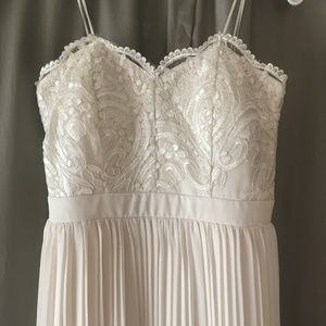 Strapless Lace / Chiffon Wedding or Prom Dress